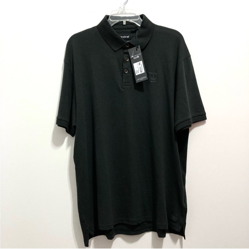 NWT Firetrap Men’s Beam Black Polo Shirt